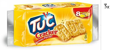 3x TUC Kekse Salzgebäck Cracker Classic biscuits snack 250g Packung