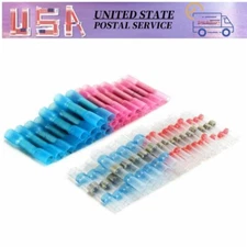 Terminals 50/100Pcs Heat Shrink Butt Connectors/Solder seal sleeve Waterproof