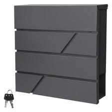 Briefkasten Wandbriefkasten Edelstahl Postkasten Zeitungsfach Briefkastenanlage