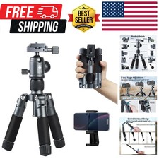 Compact Mini Desktop Tripod, 20" Aluminum Portable Small Tabletop Tripod Stan...