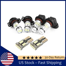 LED DRL Driving Fog Light Bulbs Compatible for Cadillac Escalade 2007-2014 A