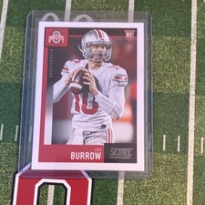 Panini 2020 Score Joe Burrow Rookie Football Card #438 Ohio State Buckeyes. rookie card picture