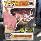 Funko Pop! Super Saiyan Rose Goku Black #1279 EE Glow Autograph PSA