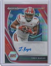 Trey Ragas 2021 Panini Prizm Draft Picks Red Prizm Rc Auto (33/199)