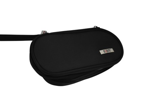 BUBM Double Compartment Storage Case Compatible 7.1 x 4.3 x 3.1" Black