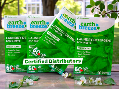 #ad Lot of 4 Earth Breeze Laundry Detergent Eco Sheets 60 Loads Each Fresh Scent $24.91