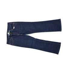 Banana Republic Women's Size 26P Bootcut Jeans Blue Cotton Blend Zip Solid