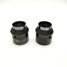 2 Vintage Realist Camera Lens F And Lens G Black For Stereo SLR Camera