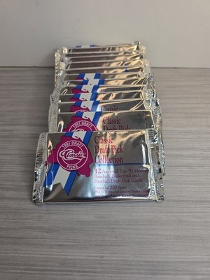 1991 Classic Draft Pick Four Sport Collection Trading Cards (13) Sealed Packs!