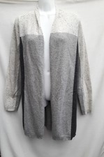 NEW Charter Club 100 Cashmere W/FLAWS 3 HOLES Gray Cardigan Size M