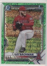 2021 Bowman Draft Chrome Green Sparkle Refractor 28/99 Sam Bachman #BDC-196 n1u