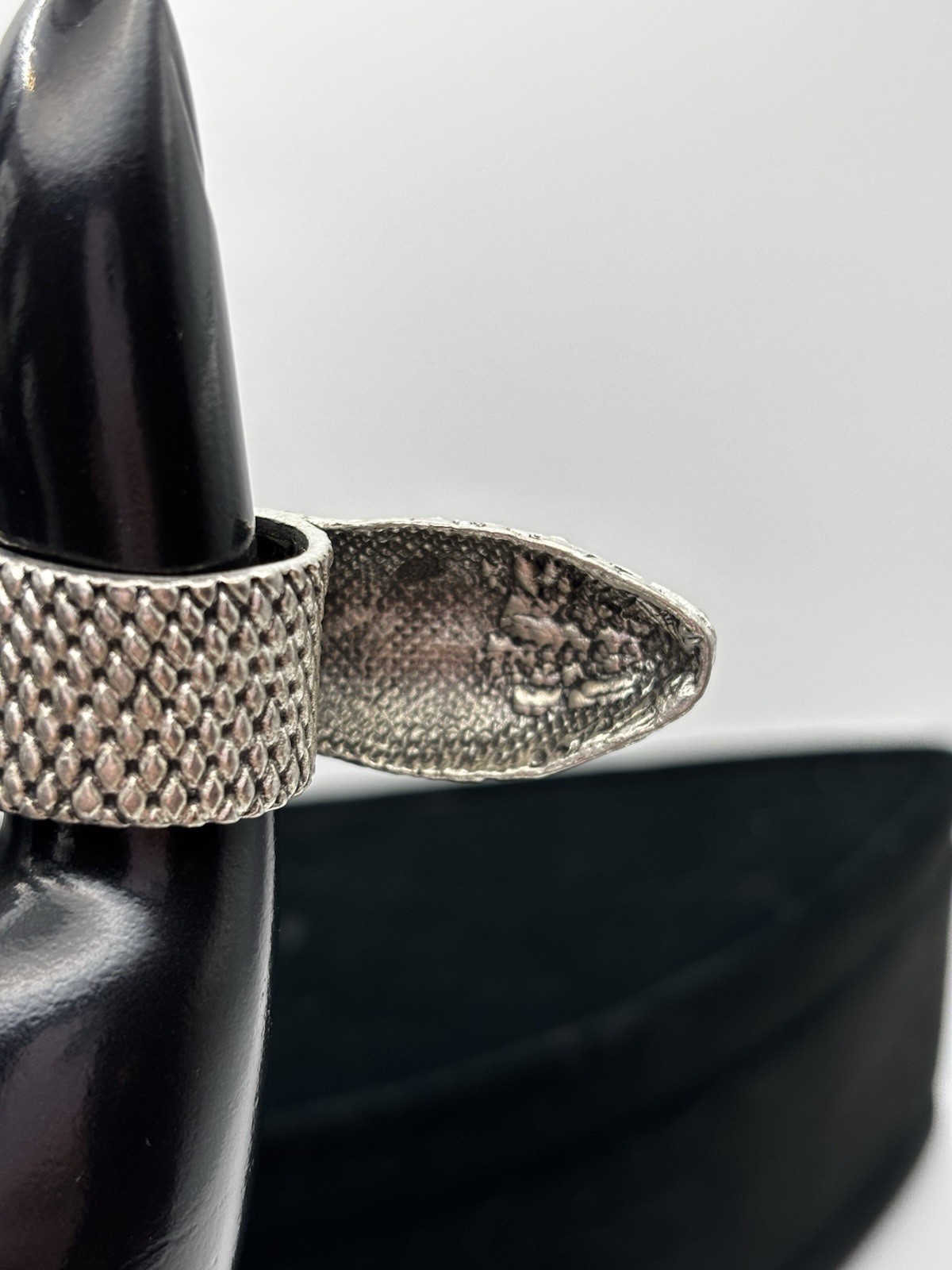 4 Piece Silver Snake Ring Set Stackable Boho Serp… - image 5