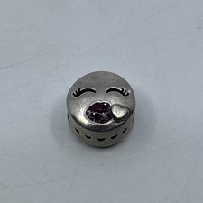 Pandora Plata Esterlina 925 ALE Retirado Beso Emoji Labios Pulsera Dije Cuentas