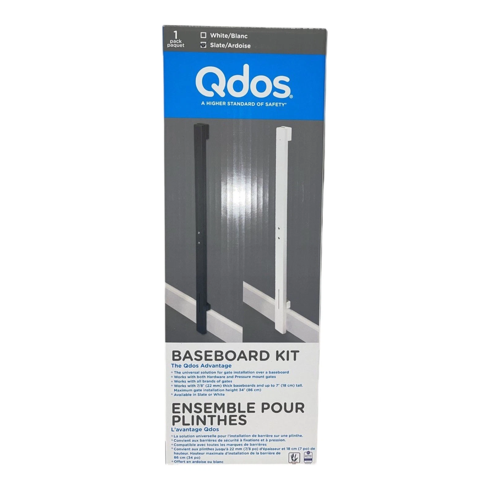 QDOS Universal Baseboard Kit for ALL Baby Gates, Slate Professional Grade Safety
Opens in a new wind