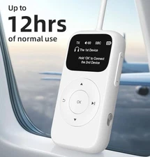 Portable, Long battery life, Dual Pairing, LED Screen, Bluetooth 5.3 Adapter