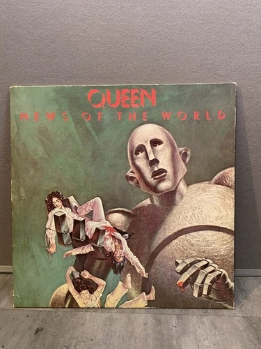 Queen News of the World Vinyl LP EMI 1977 EX/EX **read Description **