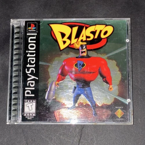 Blasto Sony PlayStation 1 Action & Adventure, T-Teen, NTSC-U/C
