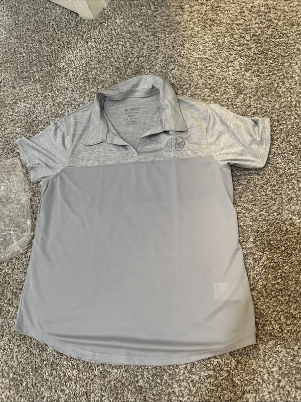 Women’s Augusta Sportswear Ladies XL Dr. Pepper Golf Shirt Grey NEW
