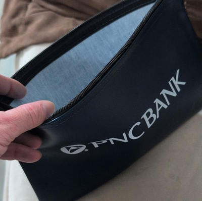 #ad #ad PNC Bank Zippered Deposit Bag Black Banking amp; Insurance Theme Security Storage $20.00