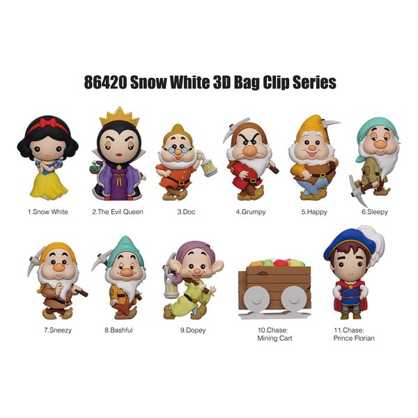 Snow White 3D Pvc Bag Clips Classic Series 66 Mit Abbildungen Int.-image