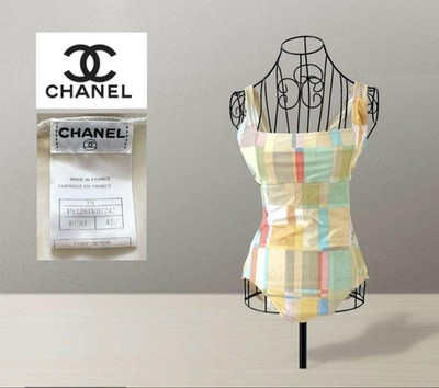 【CHANEL】シャネル　スイムウェア　水着　42 マルチカラー P12293 CHANEL】シャネル スイムウェア 水着 42 マルチカラー P12293