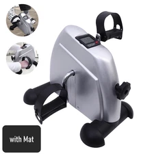 Mini Exercise Bike Under Desk Pedal Exerciser Cycle Arm Leg Peddler LCD Gift US