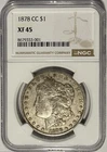 1878 CC Morgan Silver Dollar $1 NGC XF45 ‼️BETTER DATE CARSON CITY DOLLAR‼️