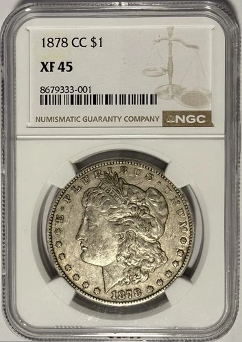 1878 CC Morgan Silver Dollar $1 NGC XF45 ‼️BETTER DATE CARSON CITY DOLLAR‼️