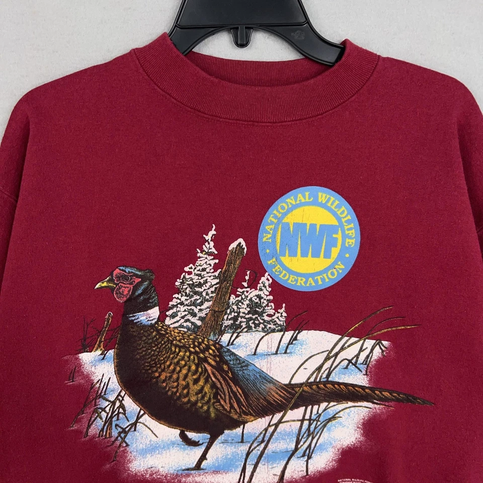 Vintage National Wildlife Federation Sweatshirt Mens Large NWF Pheasant Quail - Image 2 of 4
