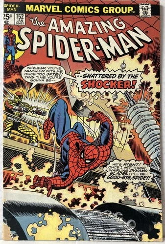 Amazing Spider-Man #152 Shattered by Shocker! Dr Octopus! Marvel 1976 *GD/VG*