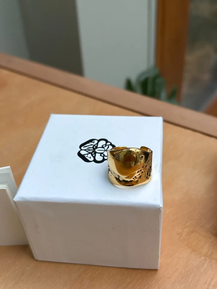 Alexander Mcqueen Gold Colored Ring (US 8 / IT 17) - Image 4 of 4