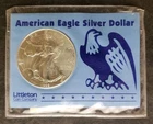 1999 $1 American Silver Eagle Dollar in a Littleton Holder