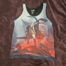George Washington Eagle Gun USA American AF Men’s Size M Made In The USA 4th