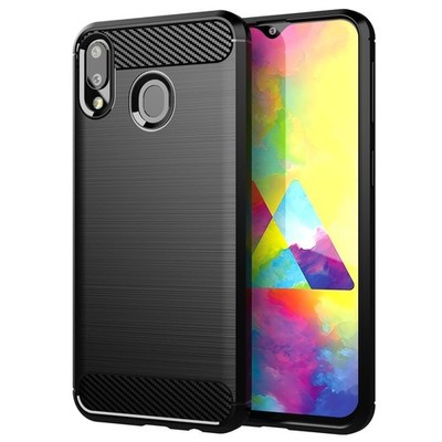 Case for Samsung Galaxy A10e / A20e Protection Phone Cover TPU Silicone Carbon