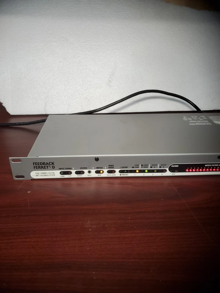 Peavey Feedback Ferret-D Dual Channel Automatic Feedback Eliminator #69 - Image 3 of 4