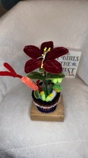 HandmadePipe Cleaner Potted Flowers Artificial Flowers Home Decor DIY Craft