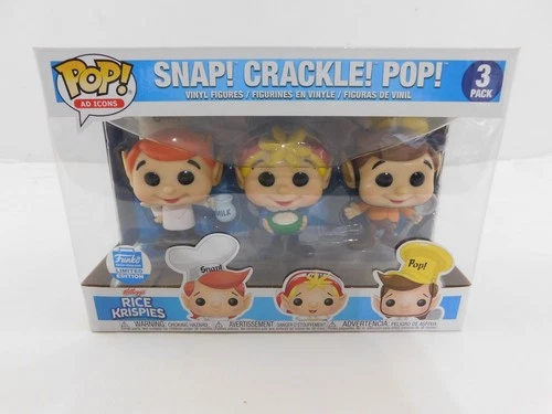 Funko Pop! Ad Icons 3 Pack Rice Krispies Snap! Crackle! Pop! Shop Exclusive