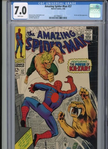 Amazing Spider-Man #57 1968 Marvel CGC 7.0 White