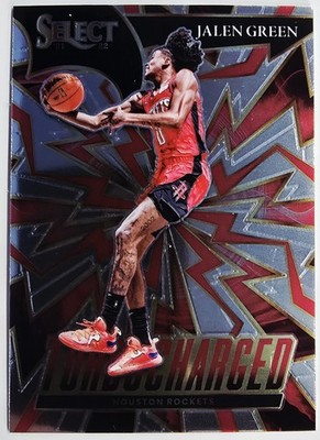 2021-2022 Panini Select #8 Jalen Green Turbo Charged Rookie RC Rockets   