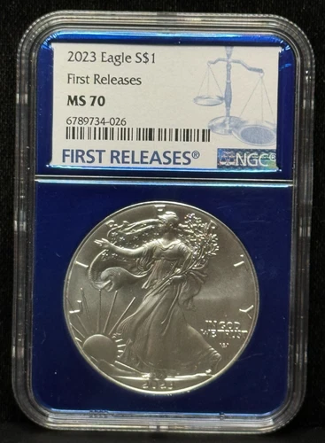 NGC MS70 2023 American Silver Eagle One Dollar Silver Coin -4026