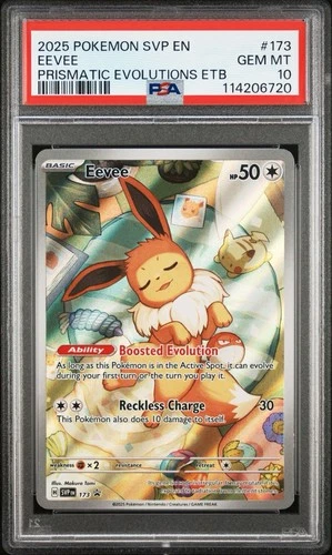 EEVEE 2025 POKEMON BLACK STAR PROMO PRISMATIC EVOLUTIONS #173 PSA 10 GEM MINT