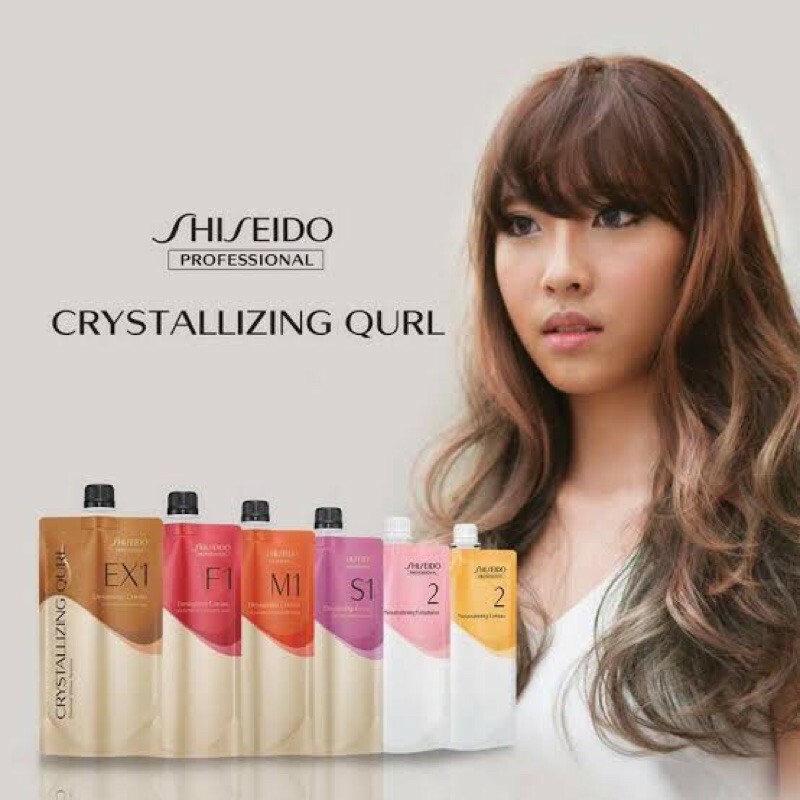 SHISEIDO Pro Crystallizing Qurl Perm Hair Curl Wave Cream Set EX1 S1 M1 F1 400ML eBay