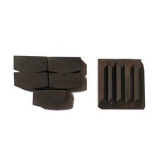 5 Sets Violin String Nut  Saddle Natural Ebony Wood Good Quality Pre Carved