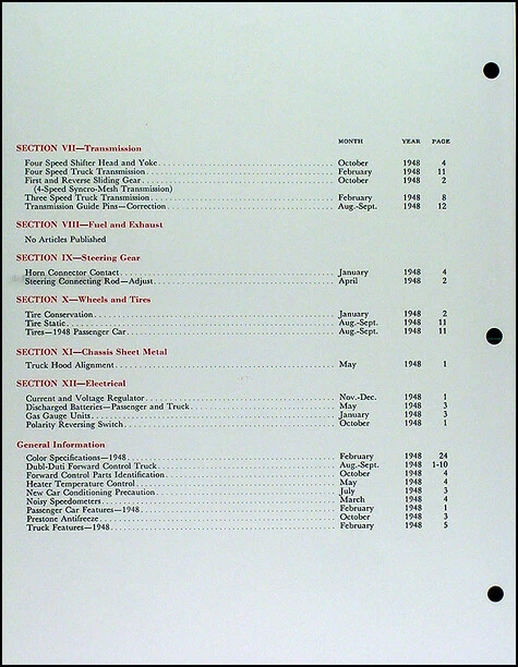 Chevrolet 1948 conjunto de noticias de servicio Chevy Shop revisiones manuales para auto y camioneta Foto 2 de 3