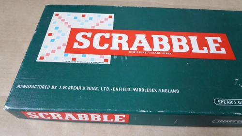 Scrabble Board Game Vintage Spears Complete With All Tiles Boxed - Picture 9 of 11