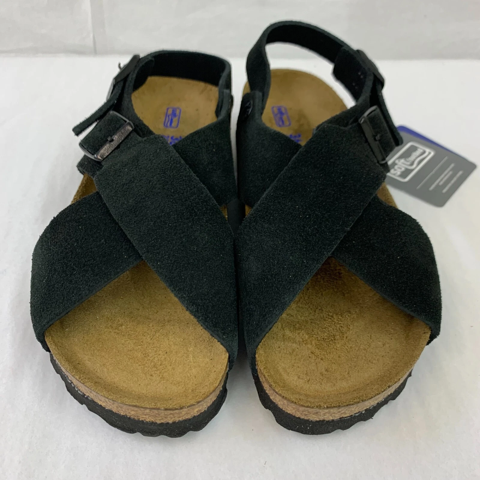 Birkenstock New w/ Box Tulum Black Suede Soft Footbed Narrow Select Size