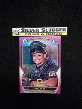 2023 Axiel Plaz 1st Bowman Chrome Pink Fuschia Shimmer Refractor /199 #BCP-208