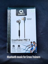    Quikcell Cross Trainer Pro II Black Stereo Bluetooth Headset With Mic White