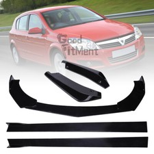 Front Bumper Lip Splitter + Side Skirts + Rear Spats For Vauxhall Opel Astra H J