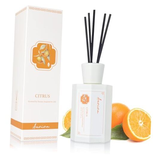 Reed Diffuser Set Scent Oil Diffuser, 6.76 fl oz (200 ml) Home Fragrance Citrus-image